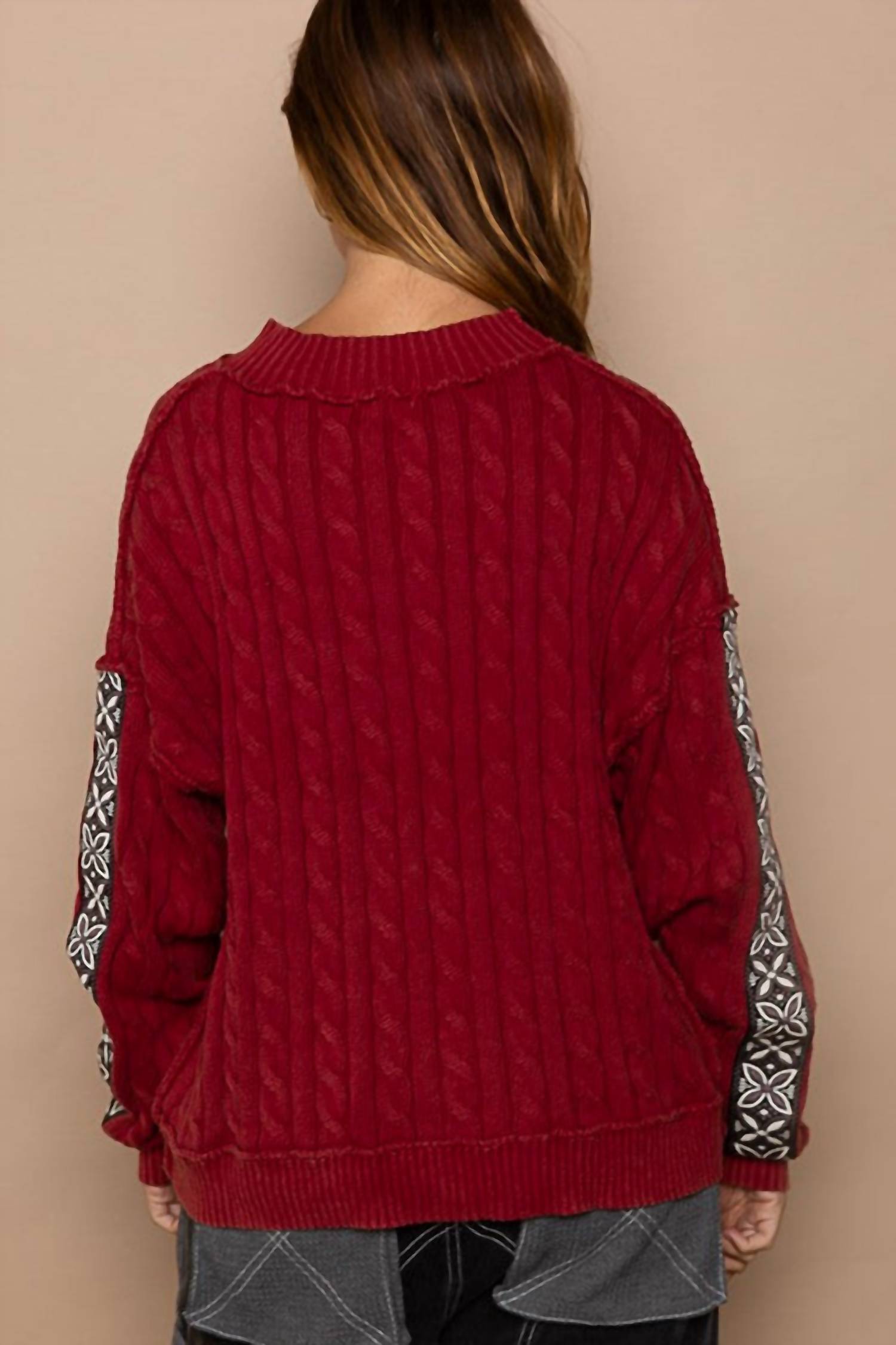 Pol - Round Neck Long Sleeve Regular Fit Sweater