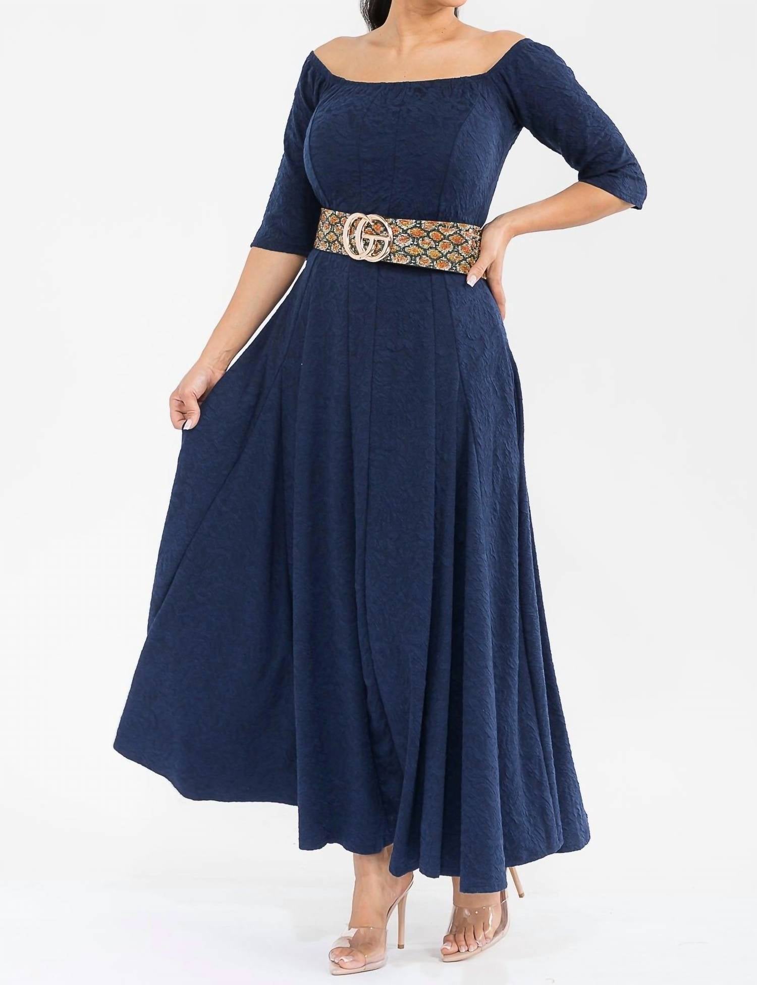 Karen T Design - Off The Shoulder Maxi Dress