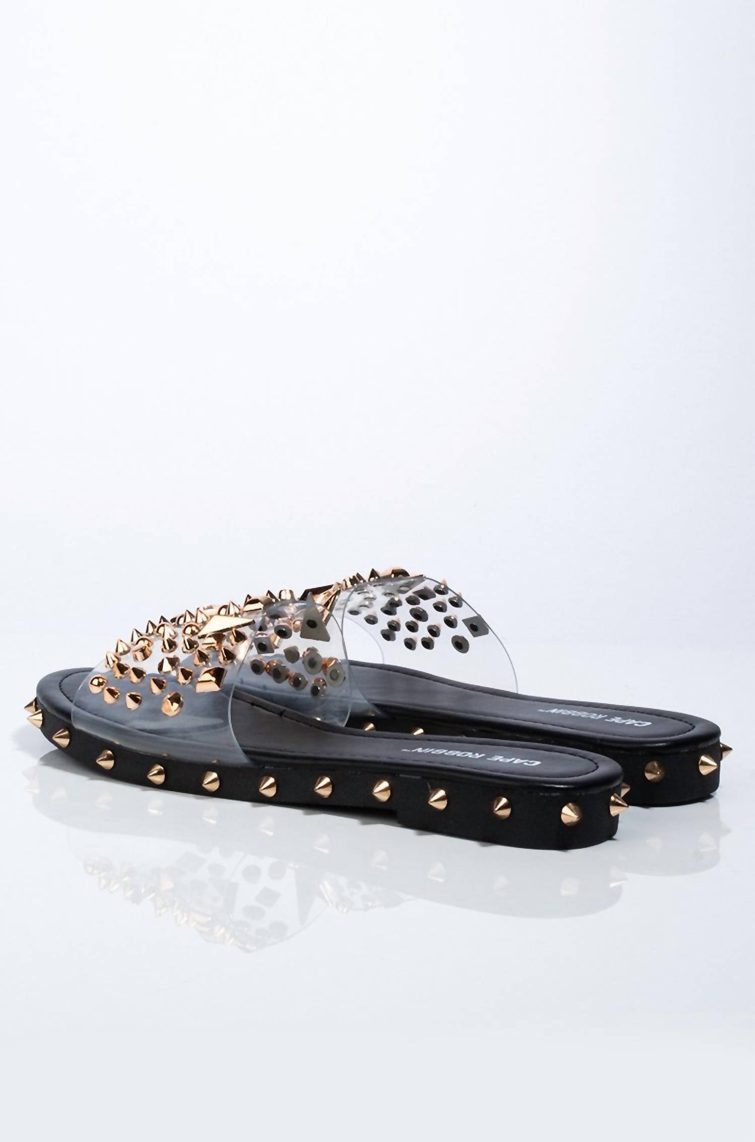Cape Robbin - Women's Inclination Snake Mule Slide Embellished Sandals
