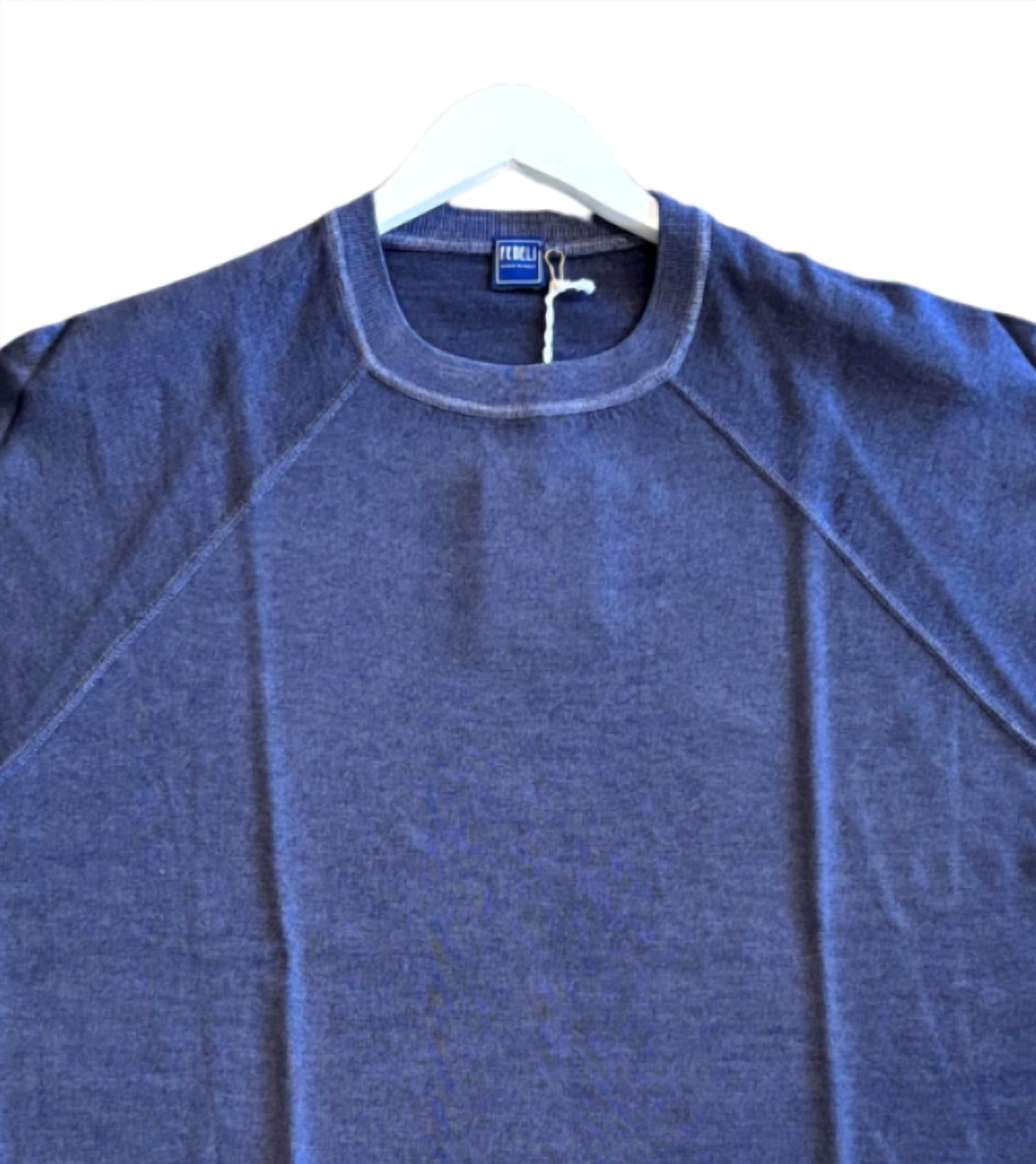 Fedeli - Men's Tiger Merino Crew Neck Sweater