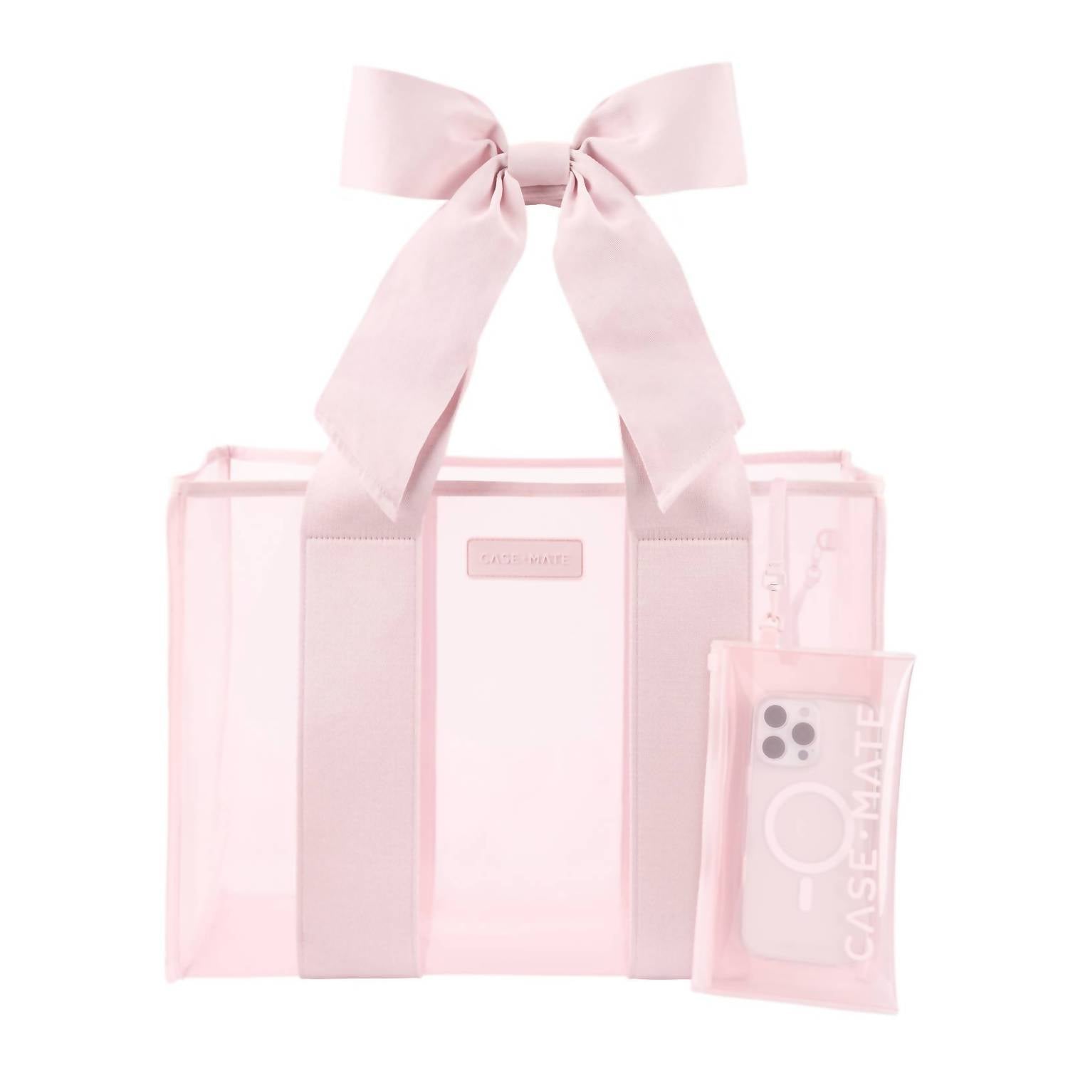 Case-Mate - Special Edition Bow Jelly Tote Bag With Phone Pouch