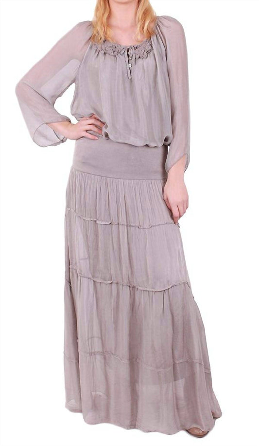 Gigi Moda - Solima Long Tiered Maxi Skirt