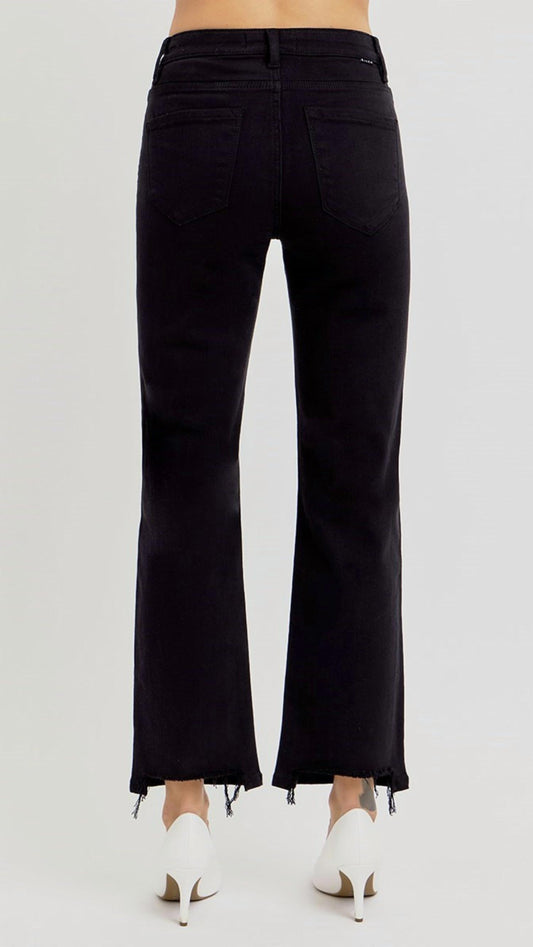 Risen - High Rise Tummy Control Crop Straight Jean