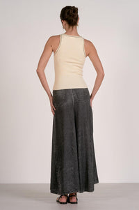 Elan - Women's Lara Contrast Knit Tank Top