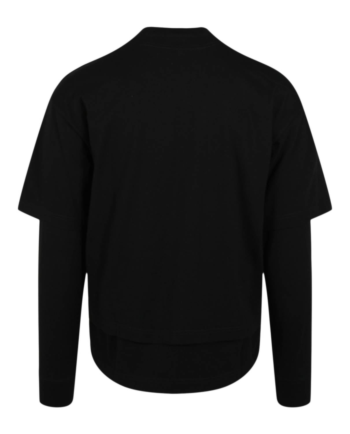 Ambush Men's Layered Long Sleeve T-shirt in black - men's long sleeve top - detail view