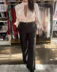 Entro - Vegan Leather Trouser