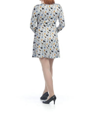 Papillon - Cat Print Sweater Dress