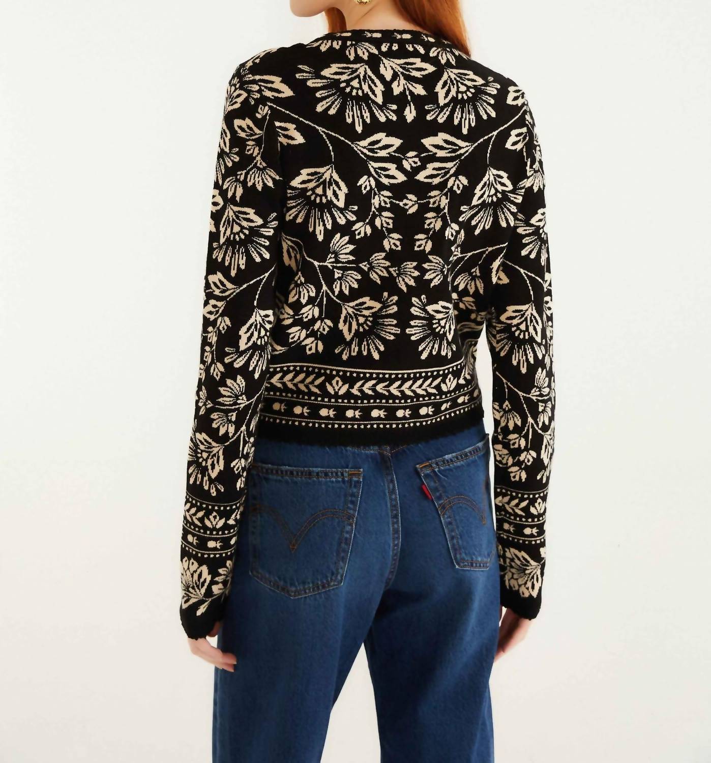 Farm Rio - Flower Bloom Buttoned Knit Cardigan