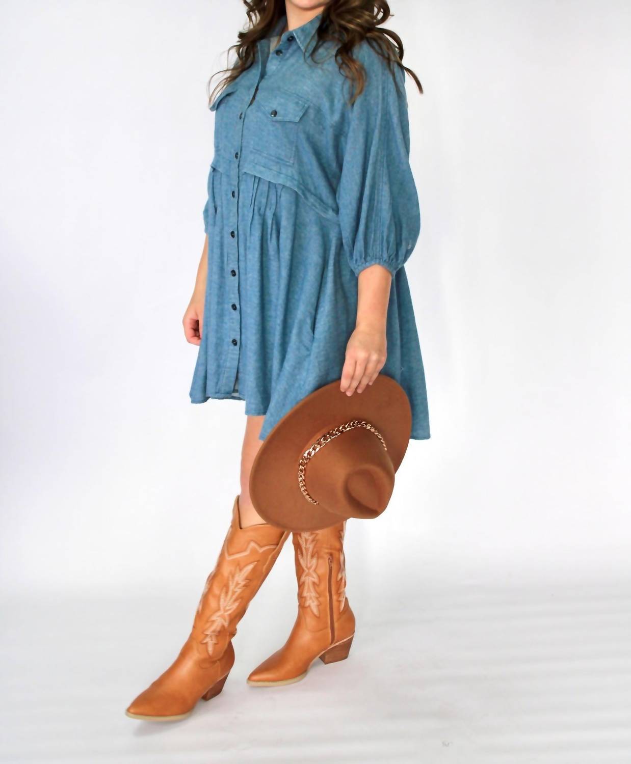 By Together - Donna 3/4 Sleeve Mini Dress