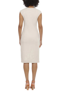 Maggy London - Sleeveless Twisted Knot Midi Dress