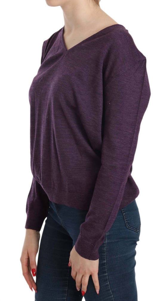 Byblos - V-neck Long Sleeve Pullover Top