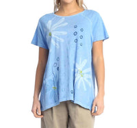Jess & Jane - Darling Pigment Dyed Patch Pocket Cotton Top