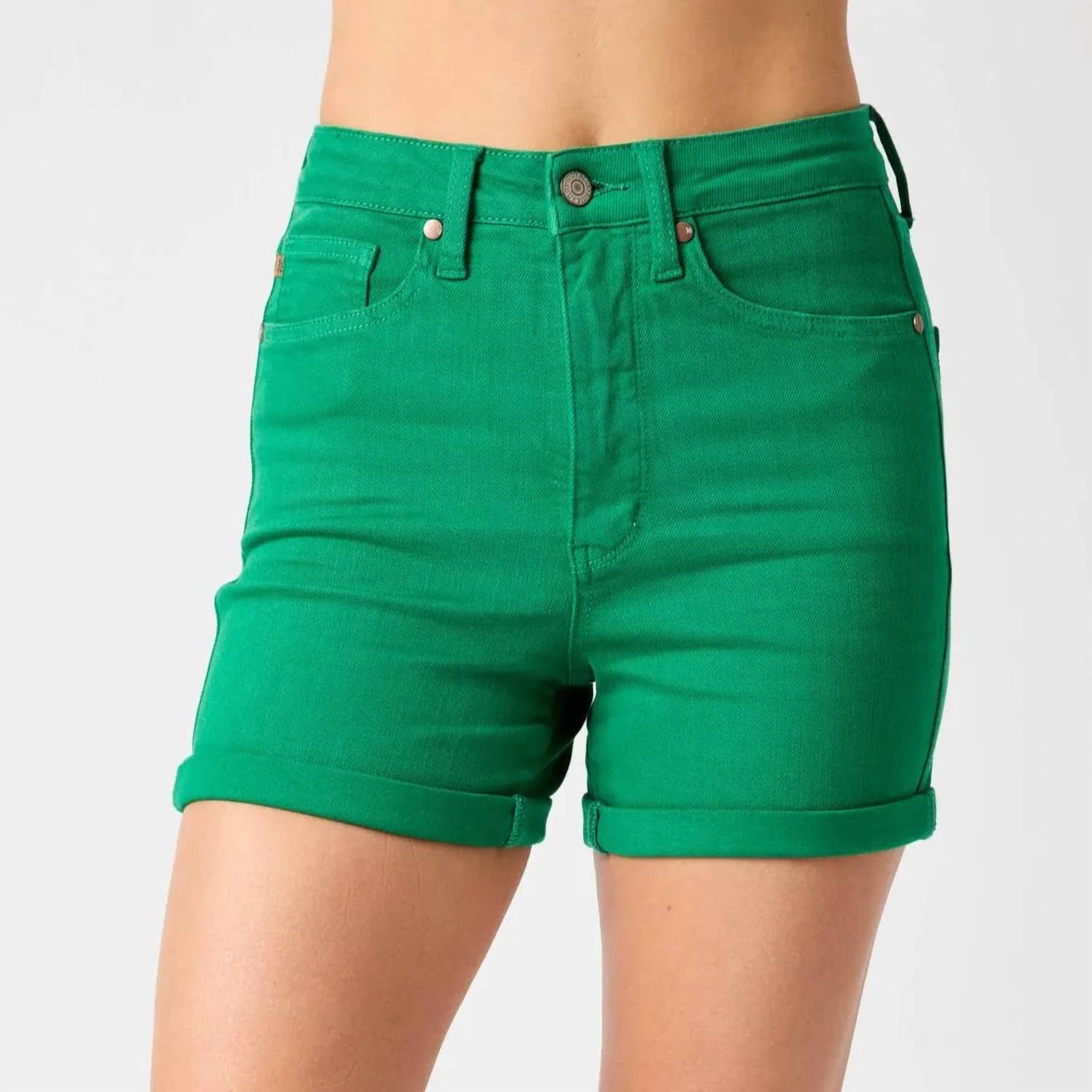 Judy Blue - Tummy Control Cuffed Shorts