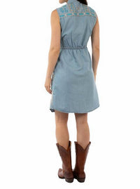 Scully - Sleeveless Denim Shirt Dress