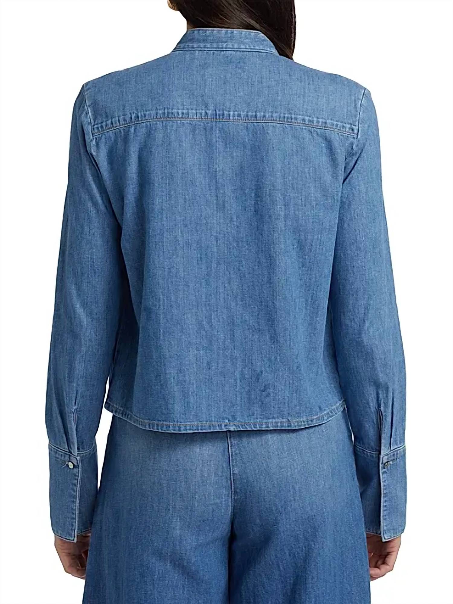 Twp - Patti Ruffled Denim Jacket