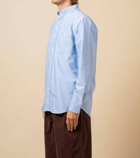 C.O.F. Studio Button Down American Oxford Shirt in light blue - men's long sleeve top - alternate view