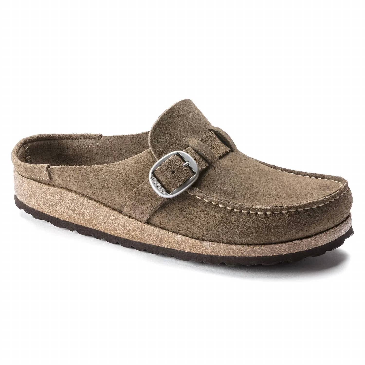 Birkenstock - WOMEN'S BUCKLEY SUEDE LEATHER CLOG - REGULAR WIDTH