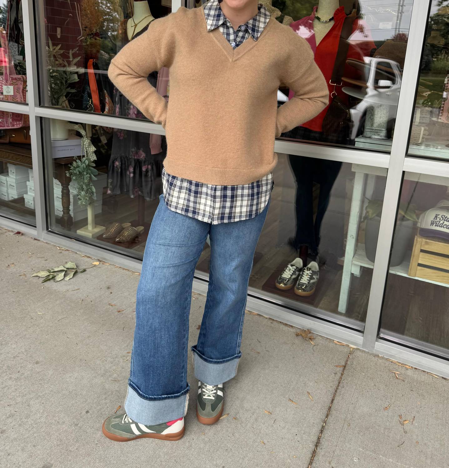 Hem & Thread - Plaid Mixed Sweater