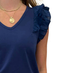 Tyler Boe - Emerson Ruffle-sleeve Tee
