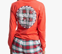 A Southern Lifestyle Co. - Long Sleeve Plaid Skipjack Tee