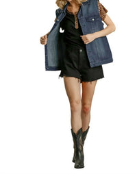 Umgee - Fringe Denim Vest