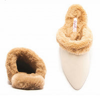 Thistle And Clover - Women's Dress Furry Flats