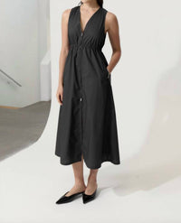 DELUC Rubbens Midi Dress in black - women's dress