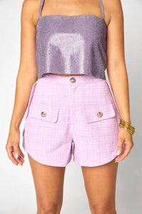 Buddylove - High Waisted Tweed Shorts