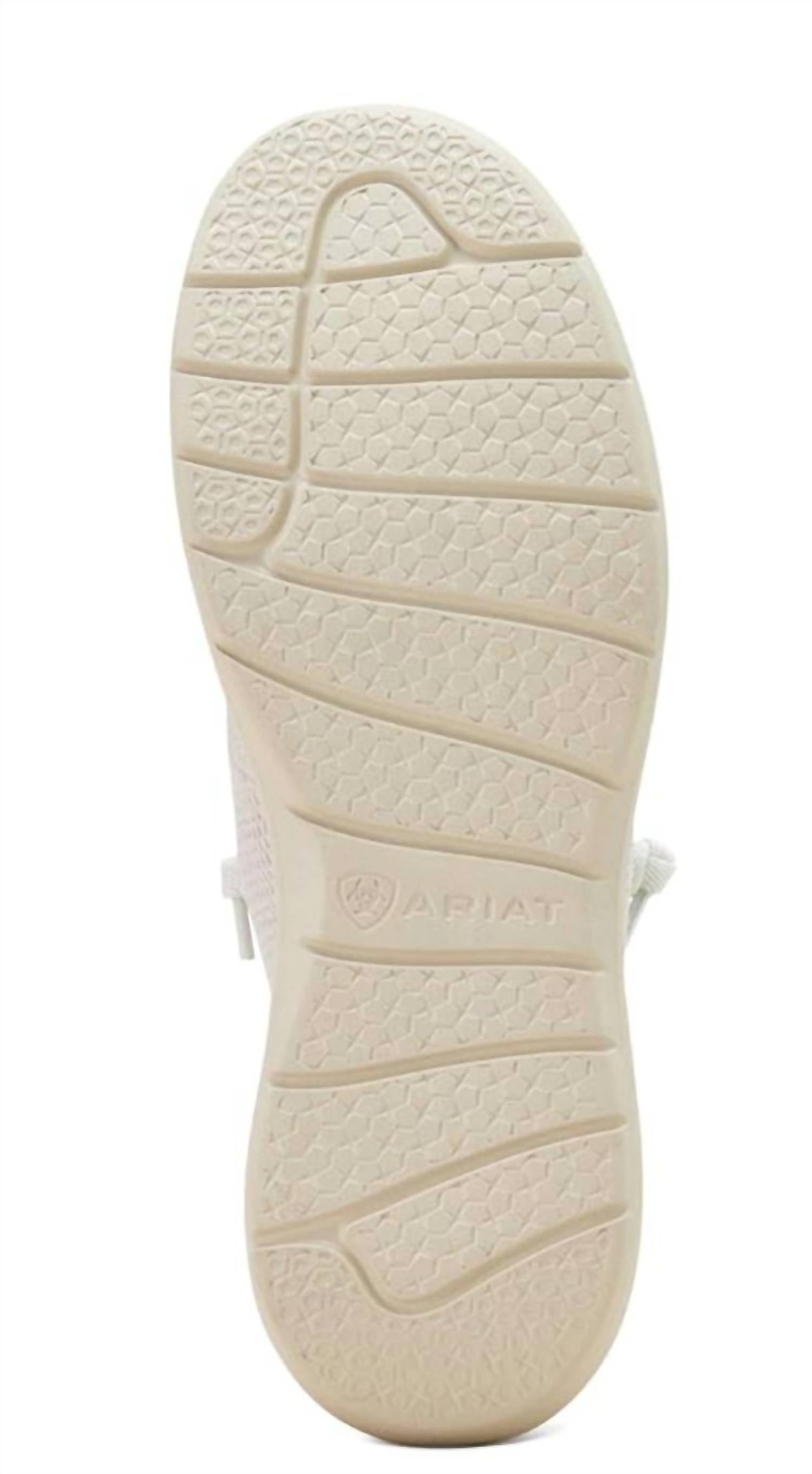 ARIAT Men's Hilo Mesh Slip On Casual Shoe in cream - men's sneaker - alternate view