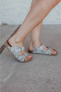 Very G - Women's Aries Leopard Buckle Sandal