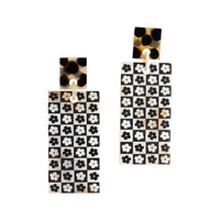 Sunshine Tienda - Women's Flower Tile Cabana Earrings