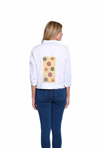 Multiples - Embroidered Twill Jacket