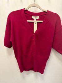 Pinch - Women's V Neck Short Sleeves Cardigan