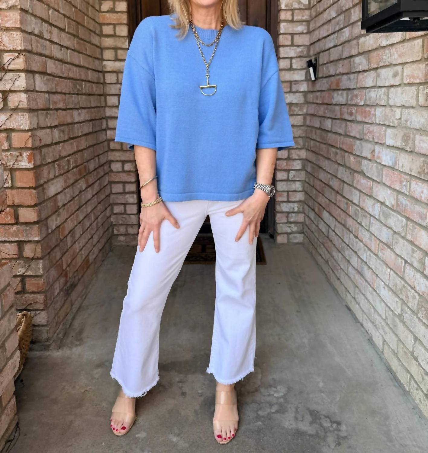 Entro - Short Sleeve Pullover Top