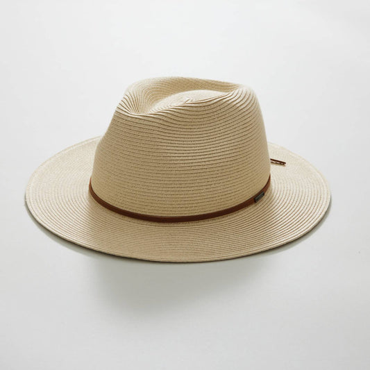 Brixton - Wesley Straw Packable Fedora Hat