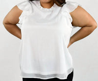 Andree By Unit - Short Sleeve Ruffle Top - Plus