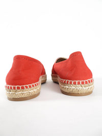 Prada Women's Canvas Espadrille Flats With Embroidered Logo - women's flats - view 4