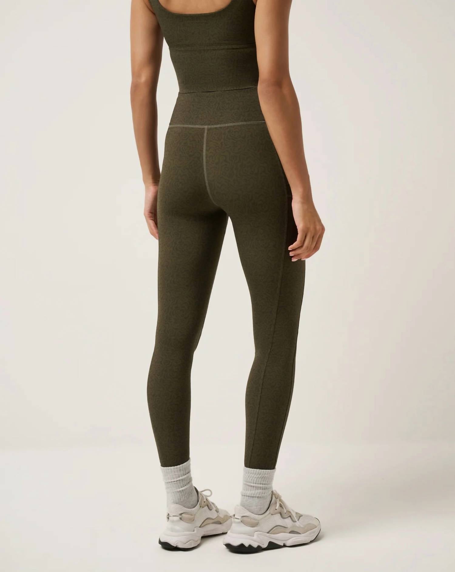 TravisMathew Moveknit Bonded Leggings in grape leaf - women's pants - alternate view