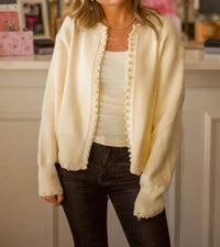 &Merci - Outline Pearl Detail Sweater