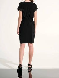 Joseph Ribkoff - Drawstring Waist Wrap Dress
