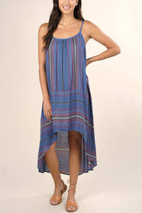 LOVESTITCH Borderline Midi Dress in navy - women's dress