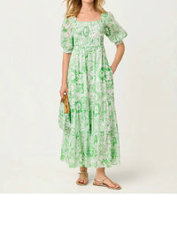 Lilly Pulitzer - Hadly Short Sleeve Smocked Maxi Dress