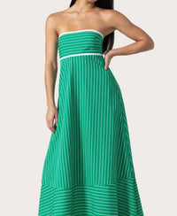 Lusana - Timothy Poplin Maxi Dress