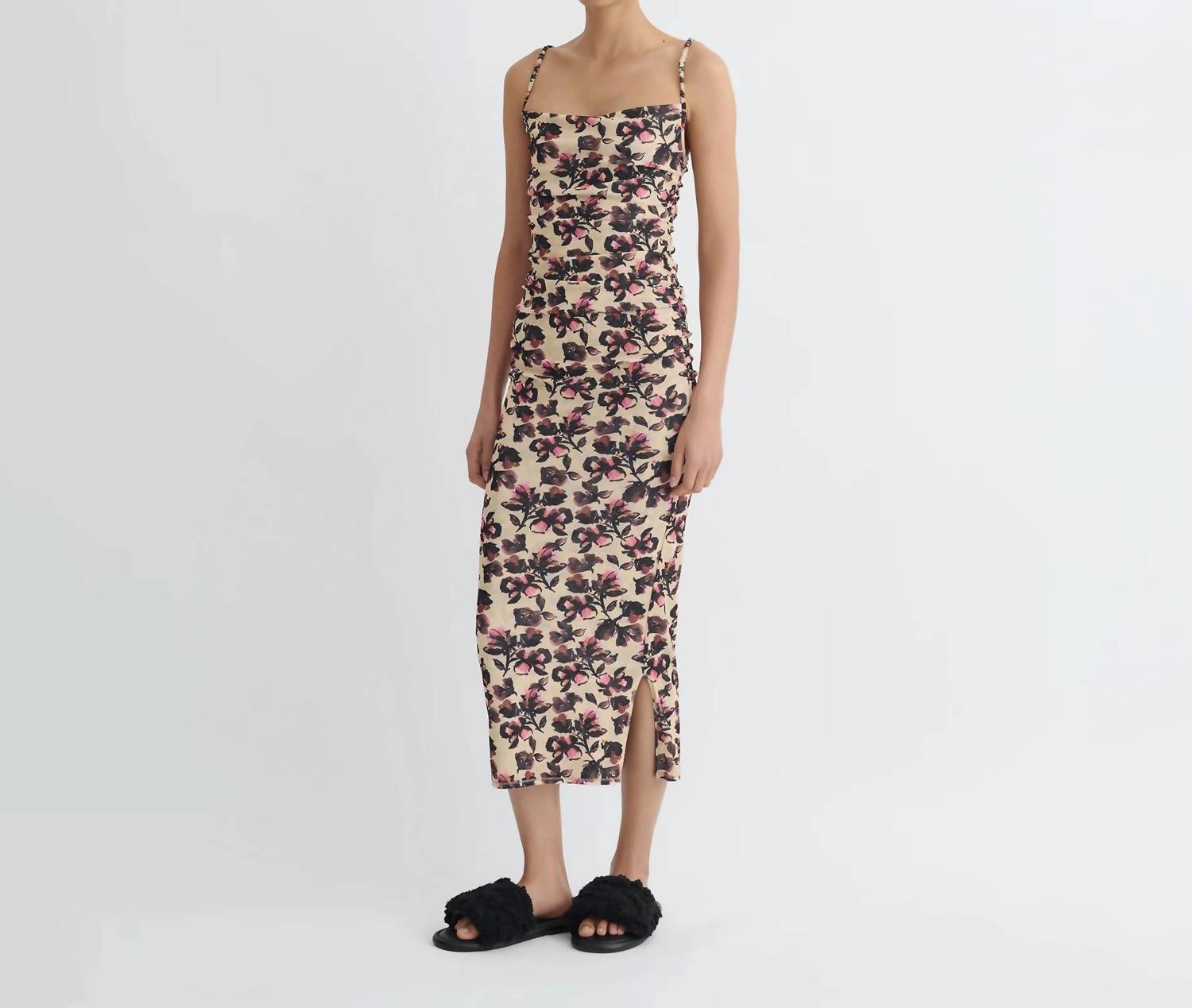 Nanushka - Alexa Mesh Jersey Midi Dress