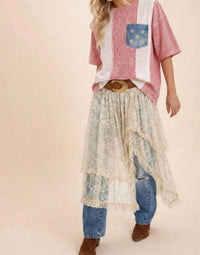 Kori - Women's 4th Of July Feminine Classic Americana Top