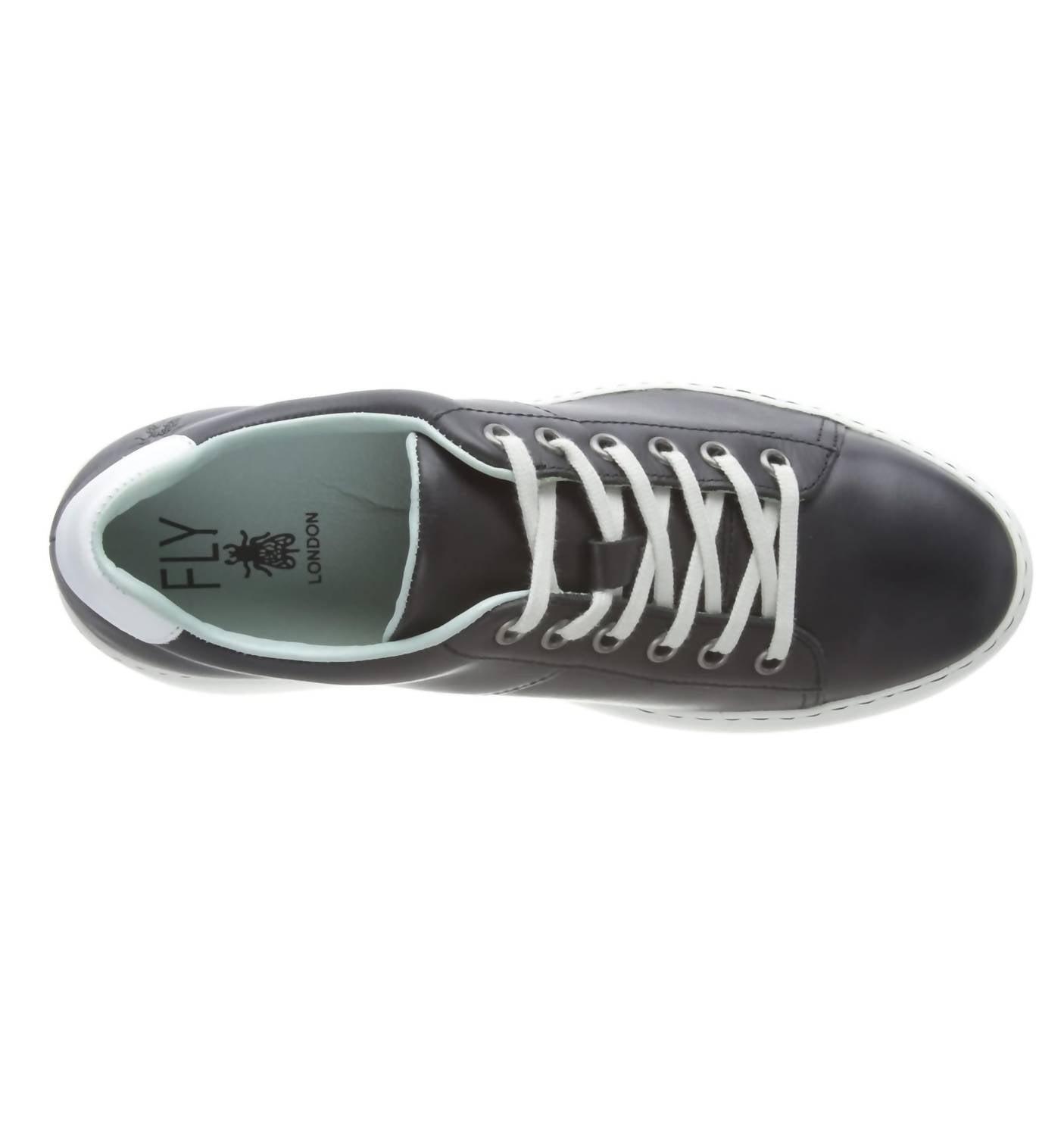 FLY LONDON Women's Delf Wedge Sneaker in black - women's sneaker - alternate view