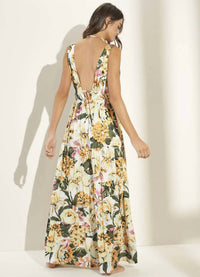 MAAJI Spring Garden Eva Long Dress in multicolor - women's dress - alternate view