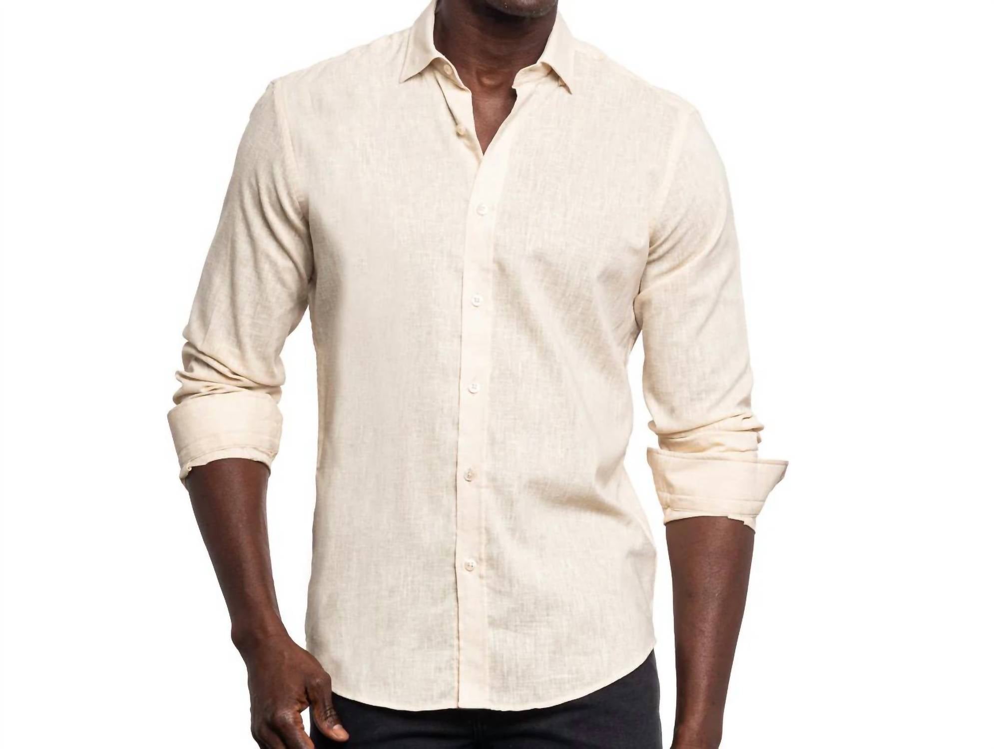 Eight X - Looks Like Linen Button Down Shirt