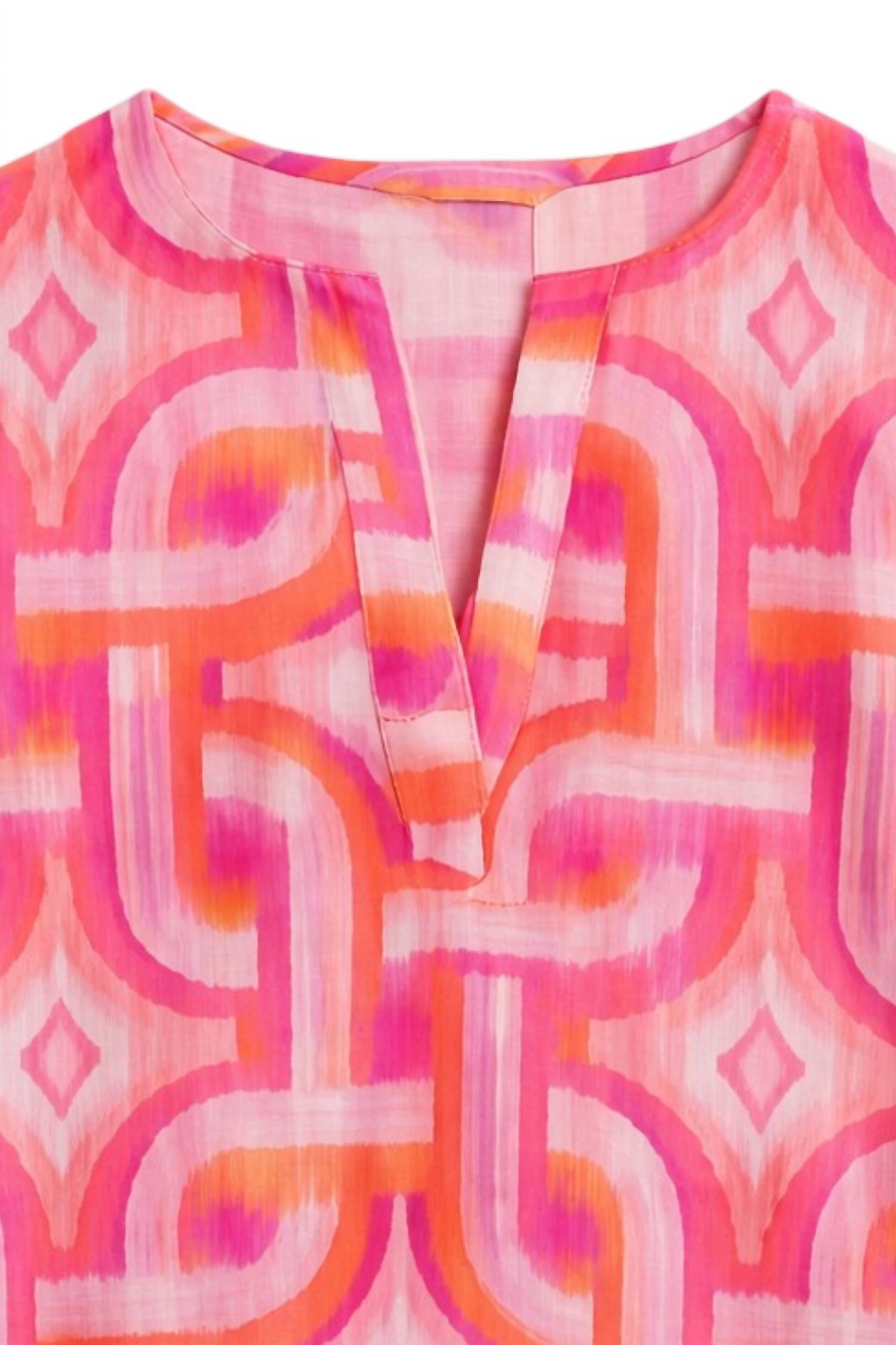 Vilagallo Women's Analissa Blouse in kon tiki - women's blouse - detail view