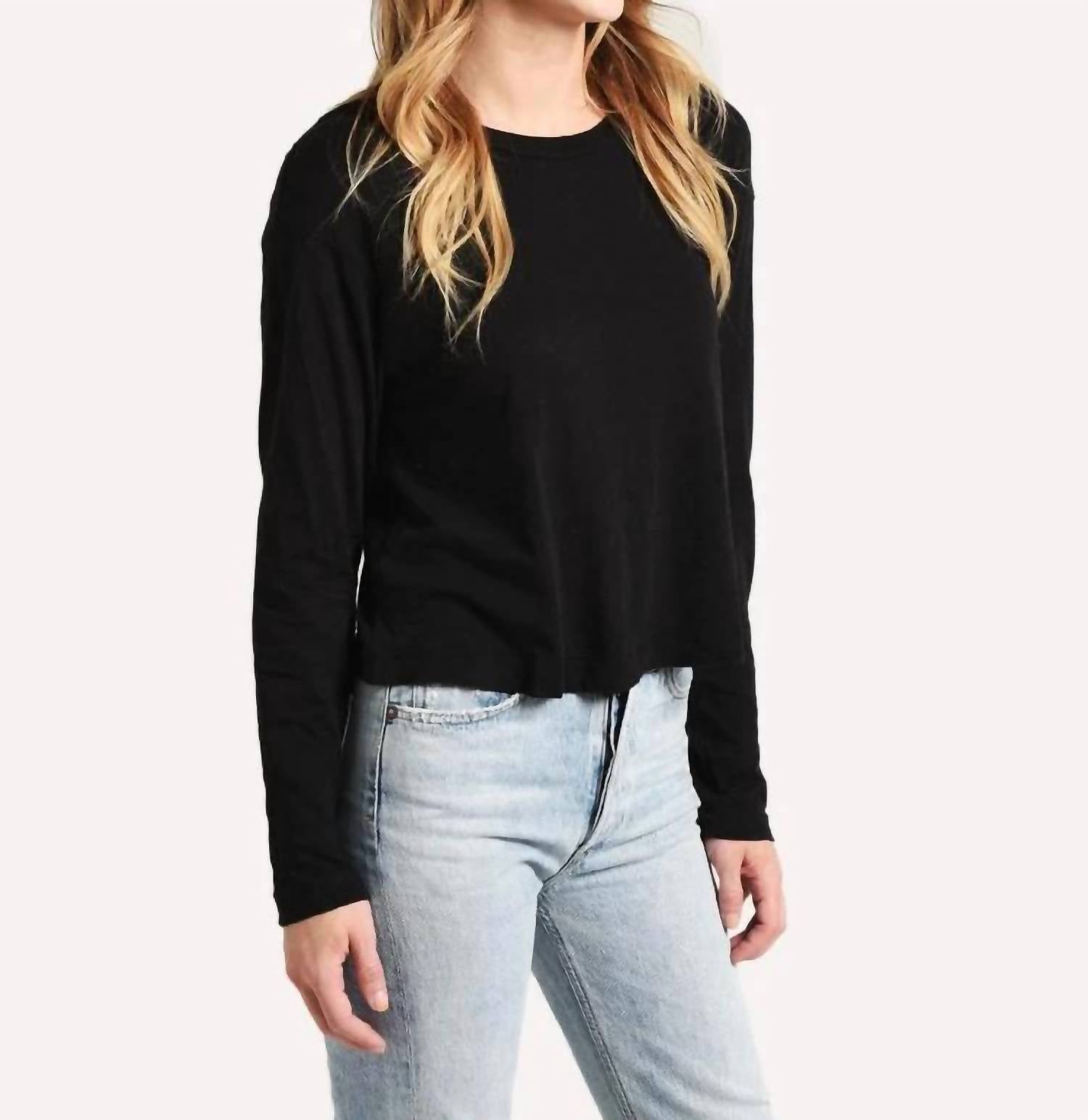 Stateside - Supima Slub Boxy Long Sleeve Tee
